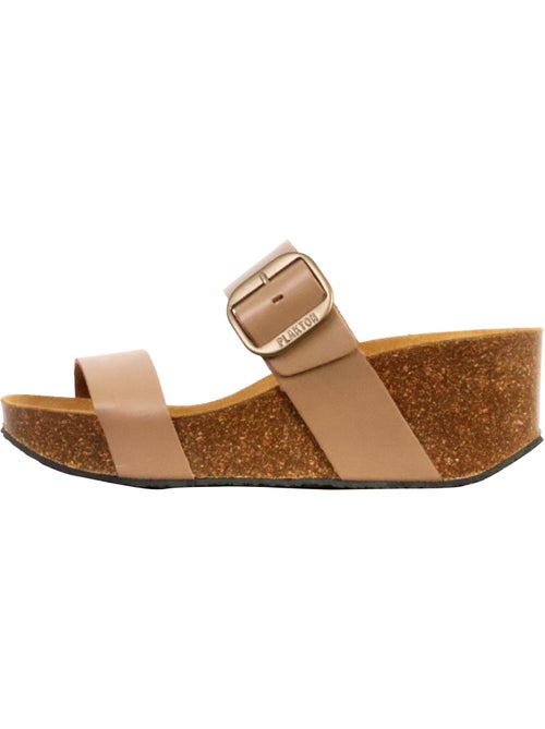 Mules Compensée Cuir Plakton So Rock - Kiabi