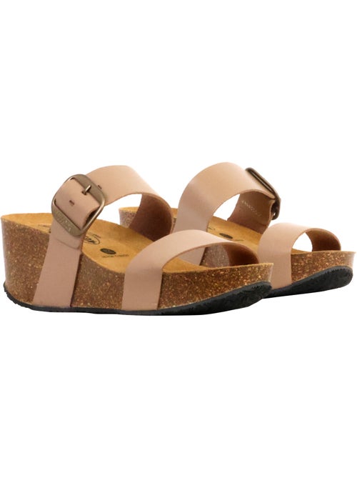 Mules Compensée Cuir Plakton So Rock - Kiabi