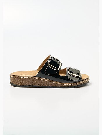 Mules compensées à boucles réglables - Afibel