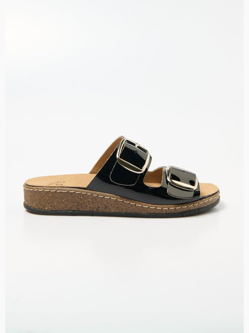 Mules compensées à boucles réglables - Afibel - Kiabi