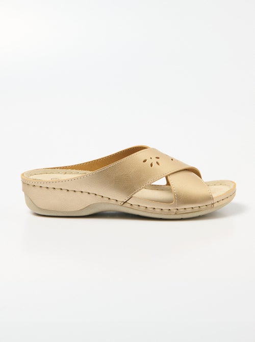 Mules compensées avec brides croisées - Afibel - Kiabi