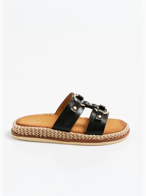 Mules compensées brides avec anneaux - AFIBEL - Kiabi