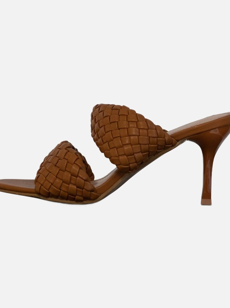 Mules compensées Kebello Marron - Kiabi