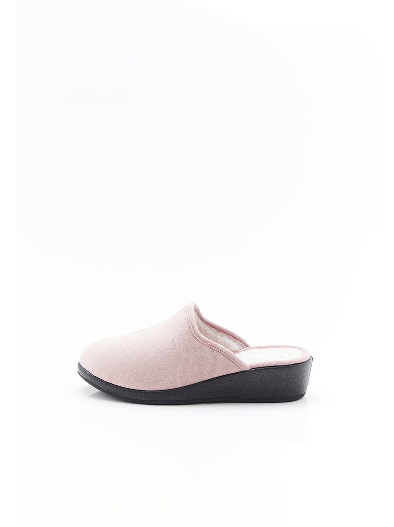 Mules compensées thermolactyl en velours - damart Marron - Kiabi