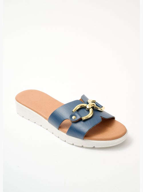 Mules compensées vegan largeur confort - Afibel - Kiabi