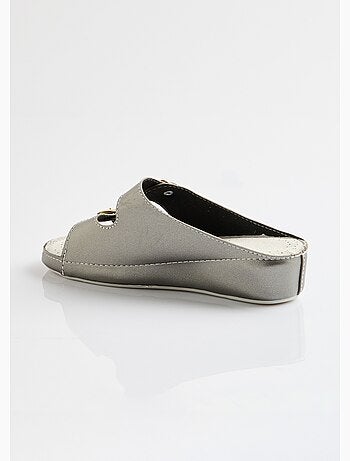 Mules confort grande largeur à boucles - Afibel