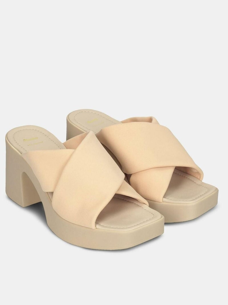 Mules confortables BATA Beige - Kiabi