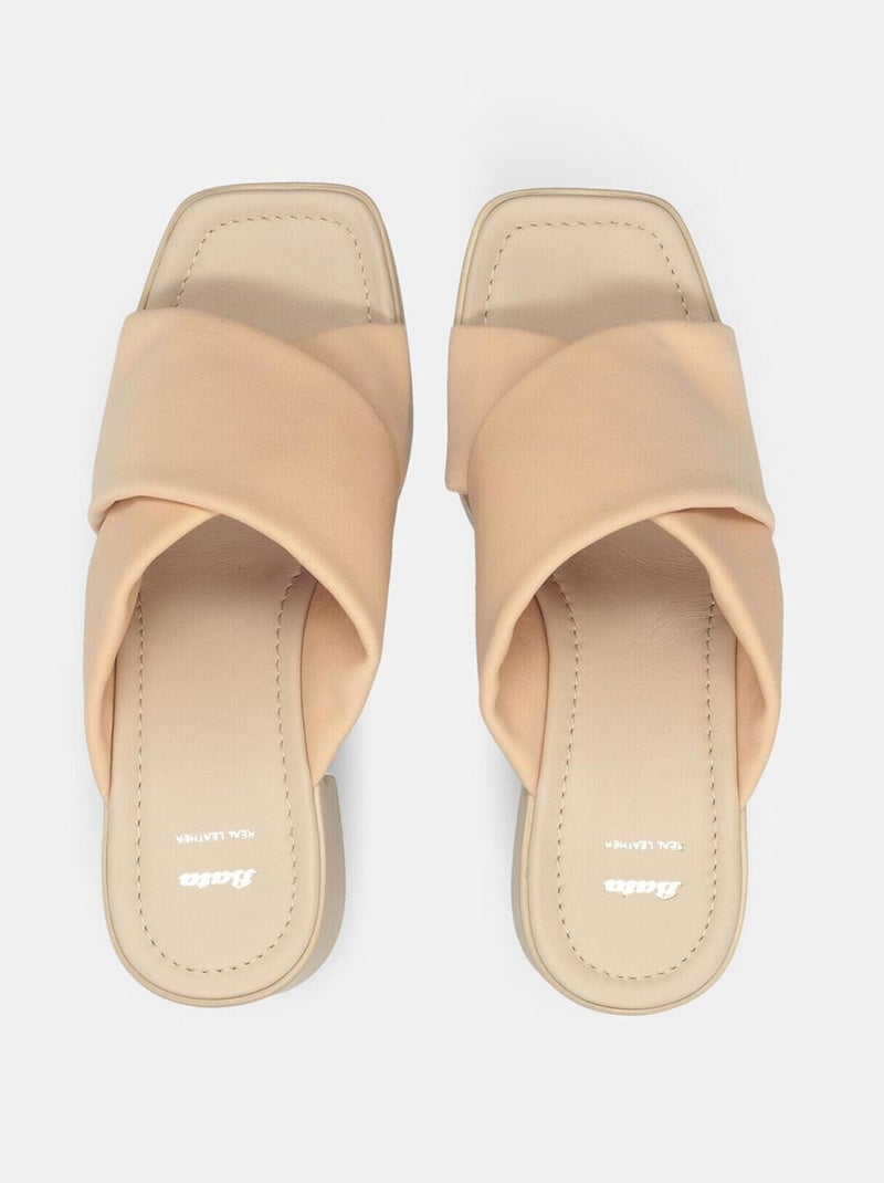Mules confortables BATA Beige - Kiabi