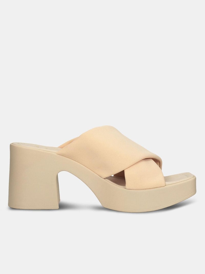 Mules confortables BATA Beige - Kiabi