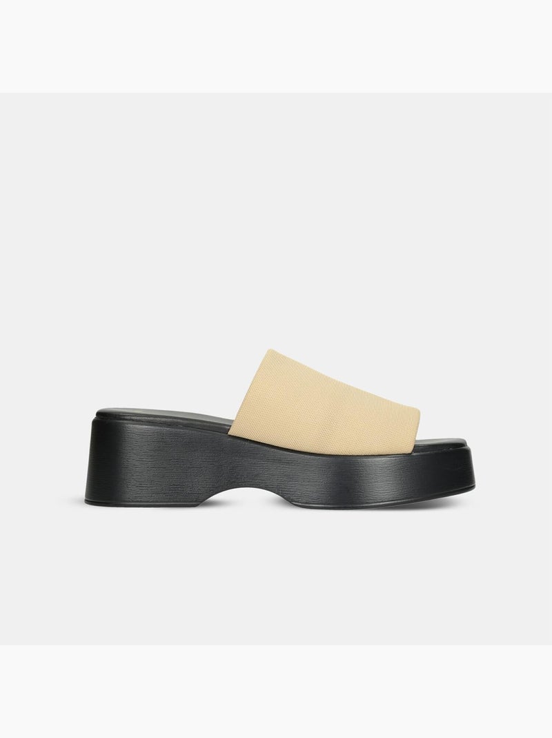 Mules confortables BATA Beige - Kiabi