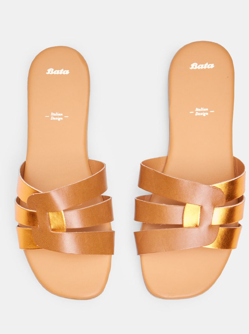 Mules confortables BATA Bronze - Kiabi