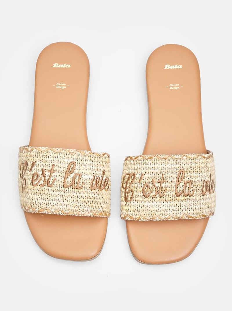 Mules confortables BATA Marron - Kiabi