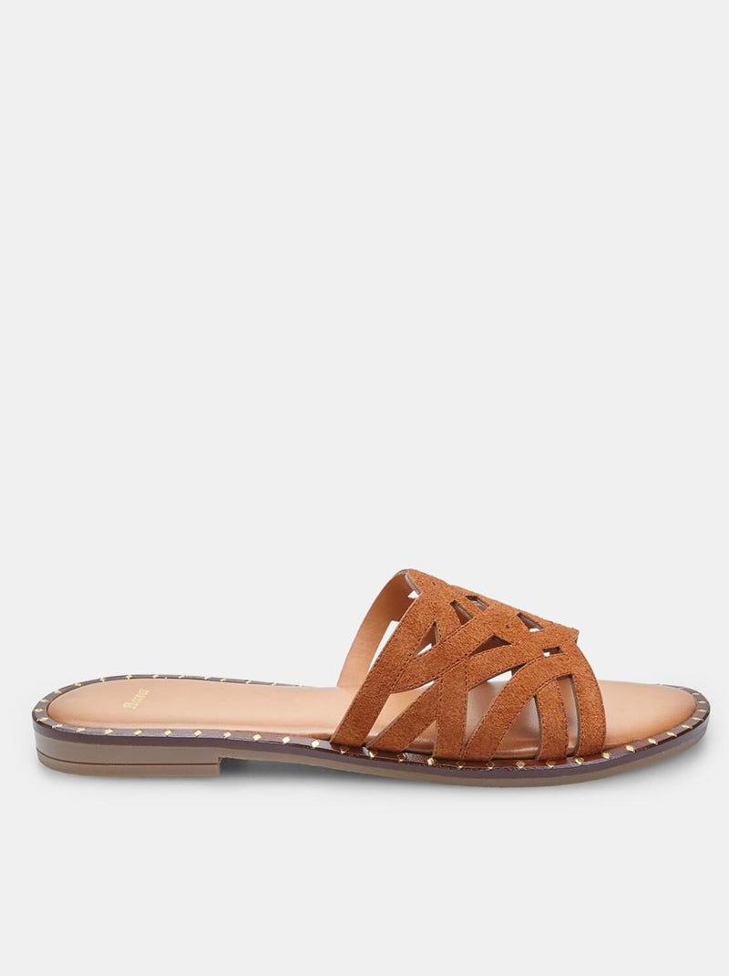 Mules confortables BATA Marron - Kiabi