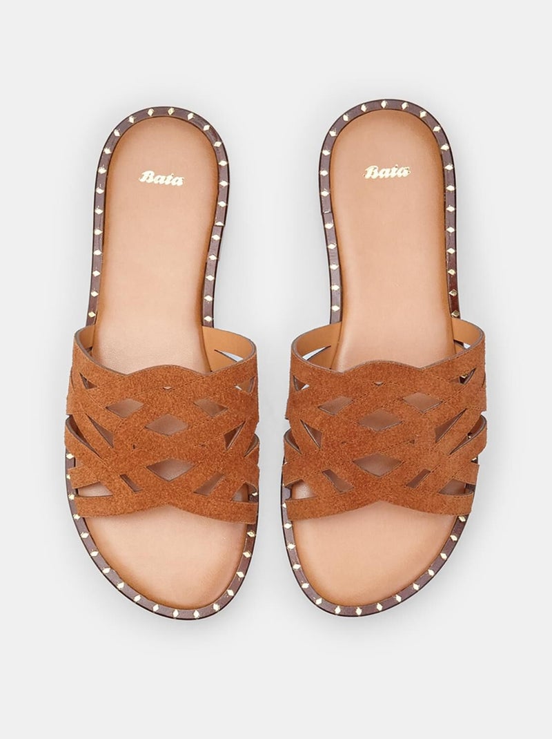 Mules confortables BATA Marron - Kiabi