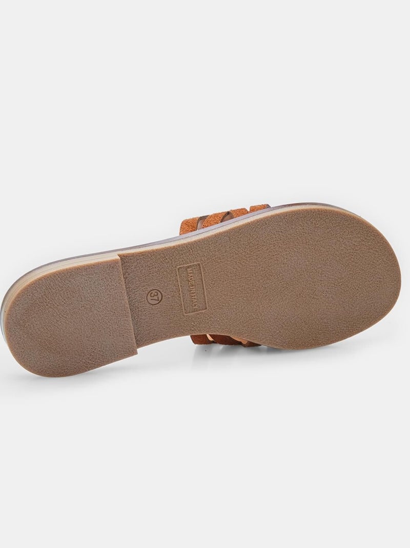 Mules confortables BATA Marron - Kiabi