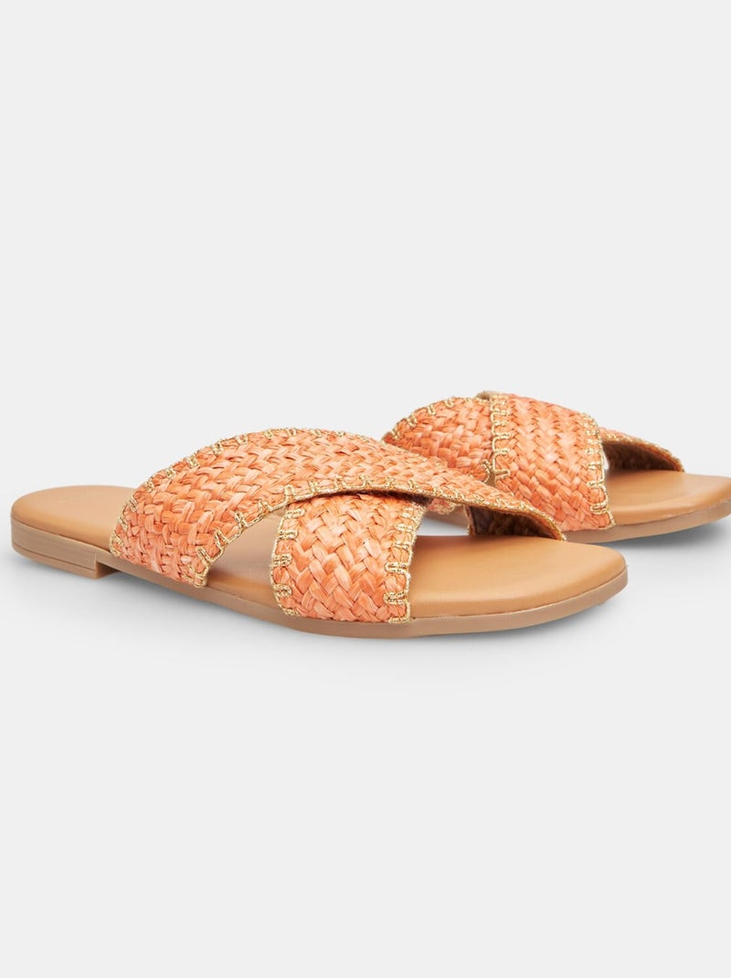 Mules confortables BATA Orange - Kiabi