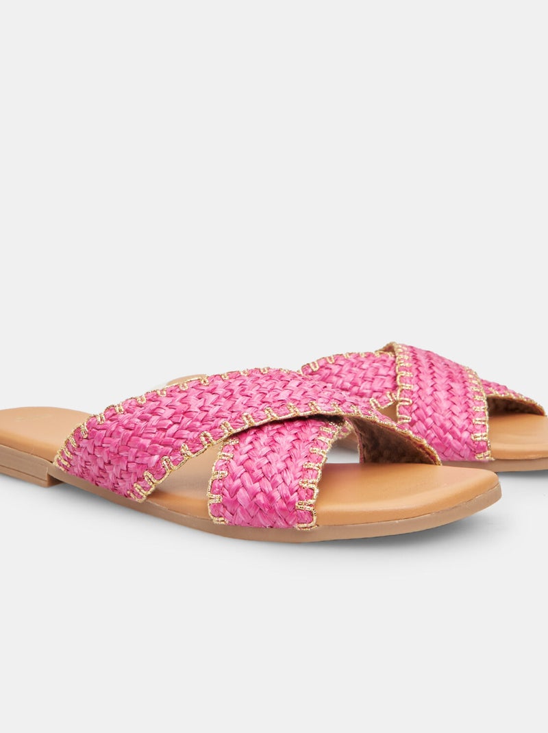 Mules confortables BATA Rose fushia - Kiabi