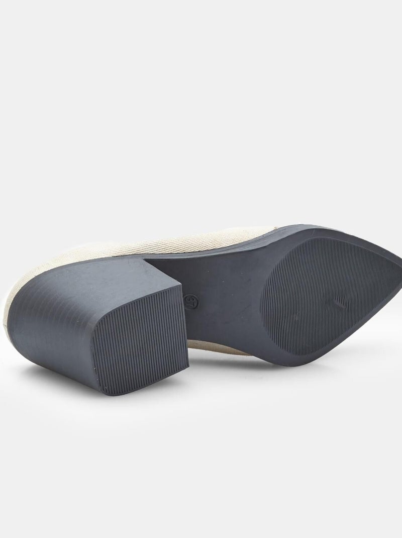 Mules confortables  modèle Western BATA Beige - Kiabi