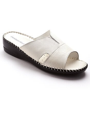 Mules cuir à aérosemelle - PEDICONFORT