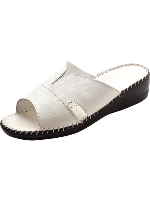 Mules cuir à aérosemelle - PEDICONFORT - Kiabi