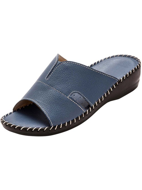 Mules cuir à aérosemelle - PEDICONFORT - Kiabi