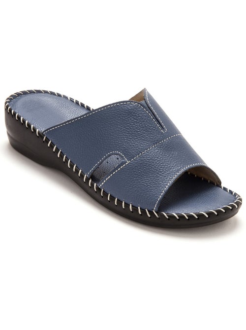 Mules cuir à aérosemelle - PEDICONFORT - Kiabi