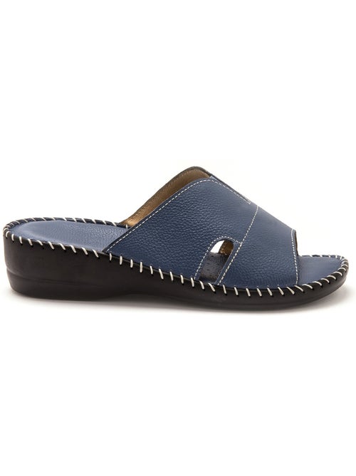Mules cuir à aérosemelle - PEDICONFORT - Kiabi