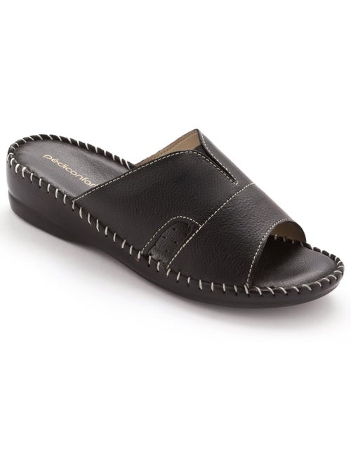 Mules cuir à aérosemelle - PEDICONFORT - Kiabi