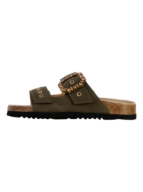 Mules Cuir Emilie Karston Luna - Kiabi