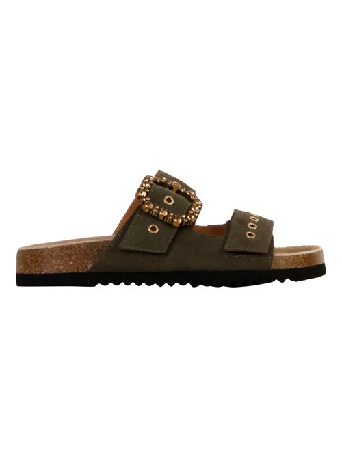 Mules Cuir Emilie Karston Luna - Kiabi