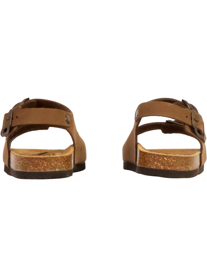 Mules Cuir Enfant Plakton Baku Marron - Kiabi