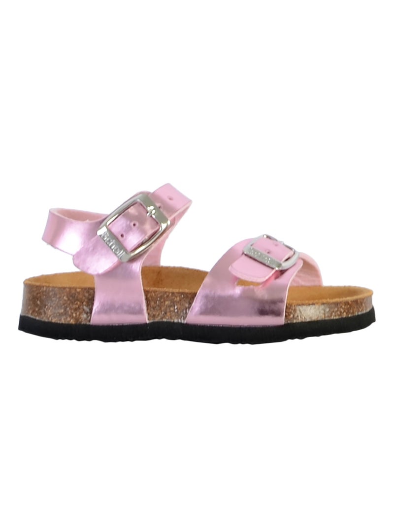 Mules Cuir Enfant Scholl Adalene Rose - Kiabi