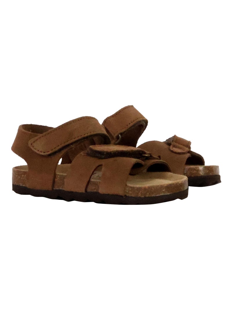 Mules Cuir Enfant The Divine Factory Orion Scratch Marron - Kiabi