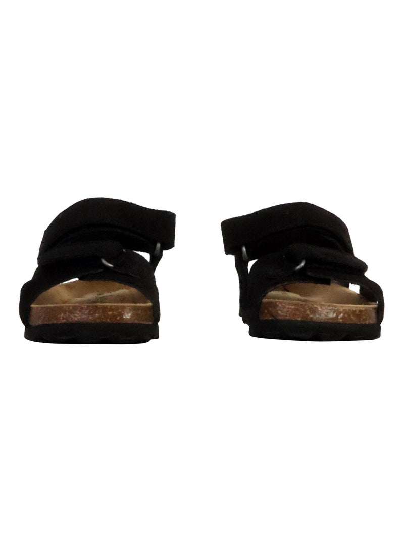 Mules Cuir Enfant The Divine Factory Orion Scratch Noir - Kiabi