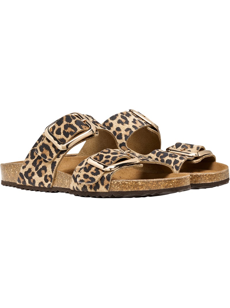 Mules Cuir Geox Briona Beige - Kiabi
