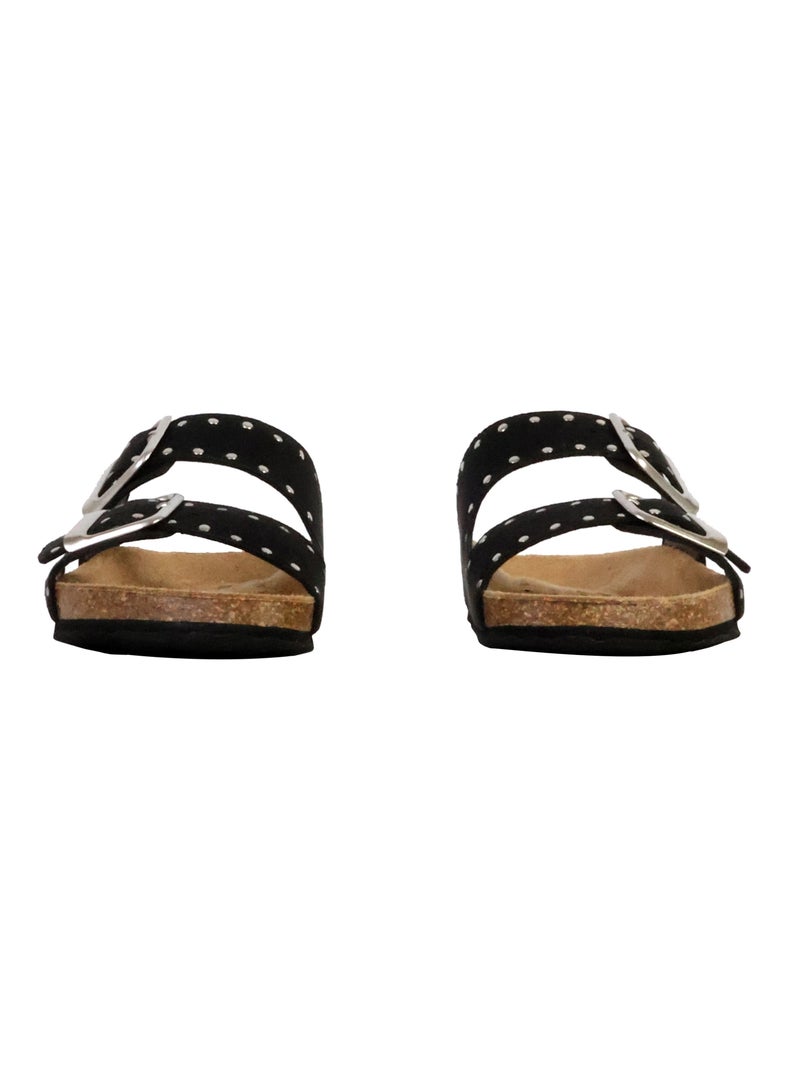 Mules Cuir Geox Brionia Noir - Kiabi