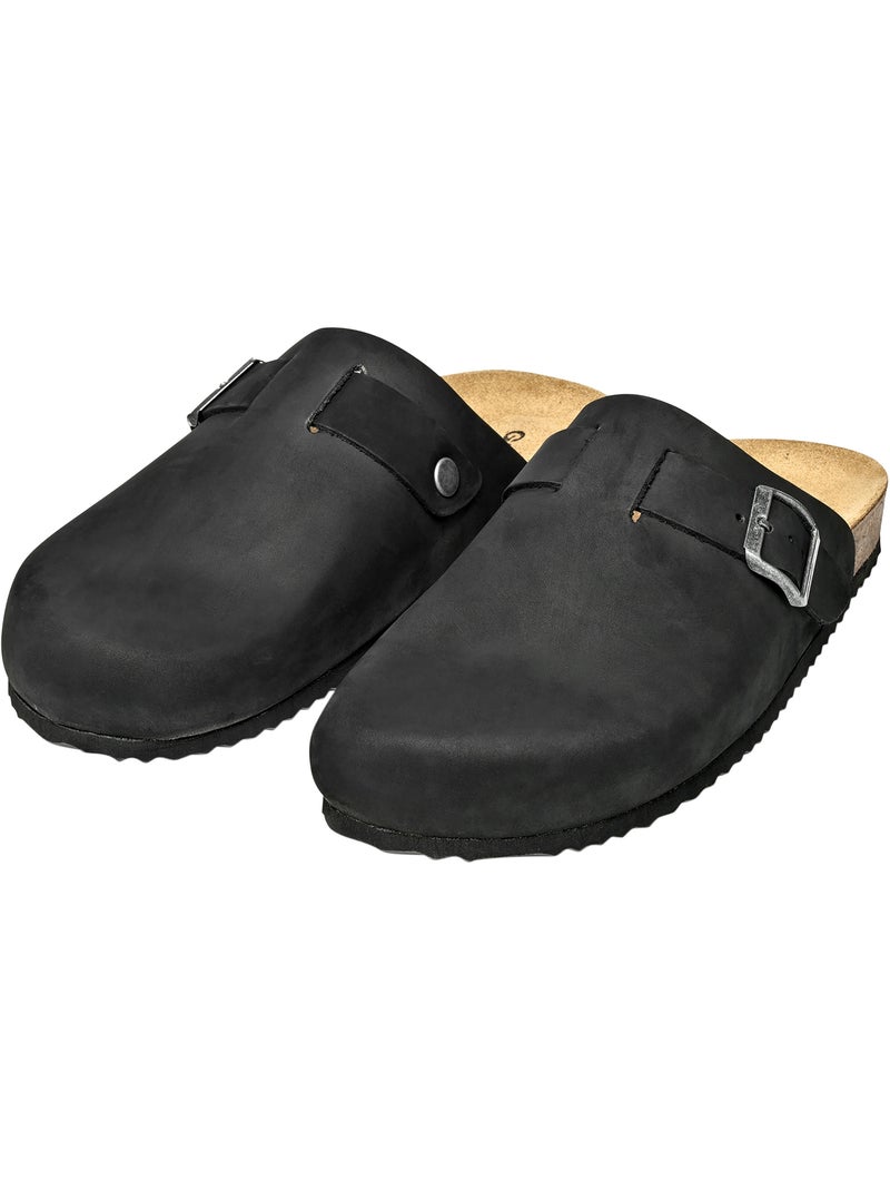 Mules Cuir Geox U Ghita C NBK Lea Noir - Kiabi