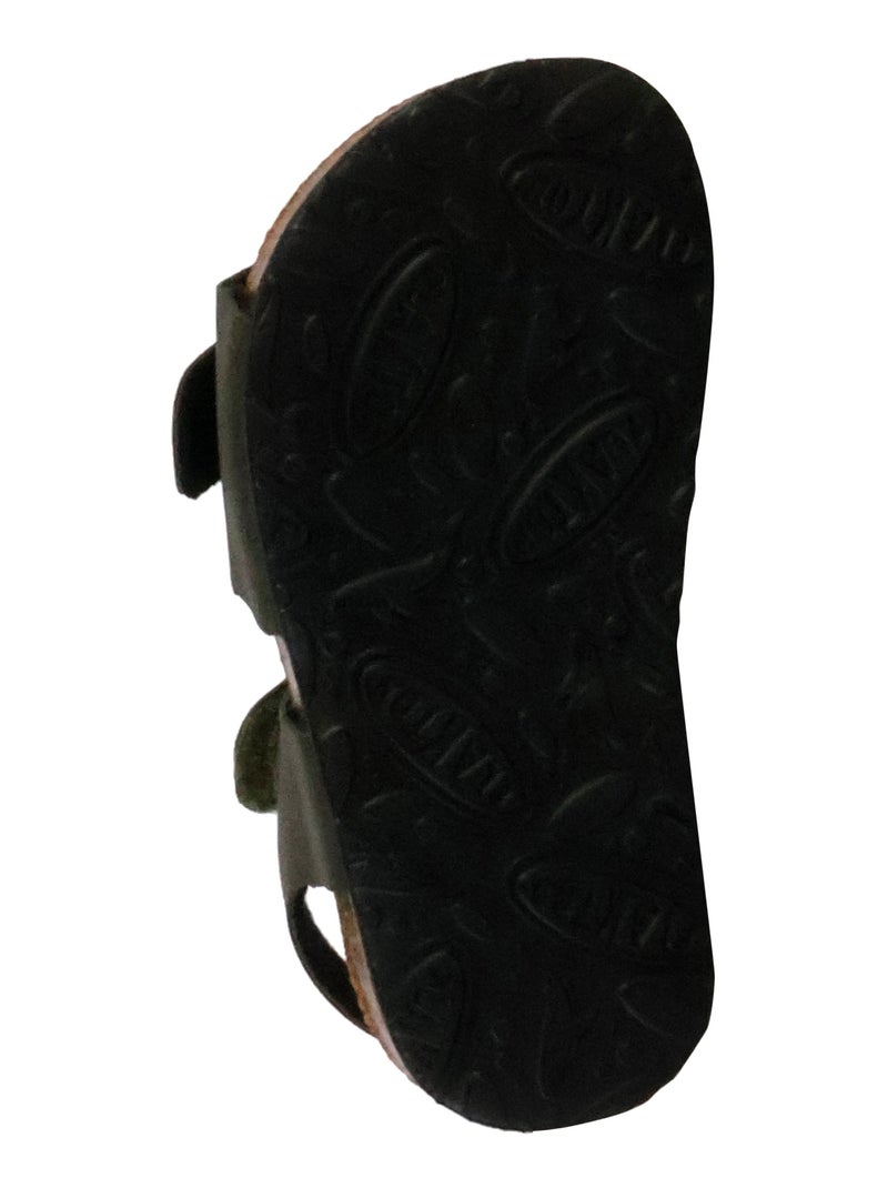 Mules Cuir Junior Plakton Parker Kaki - Kiabi