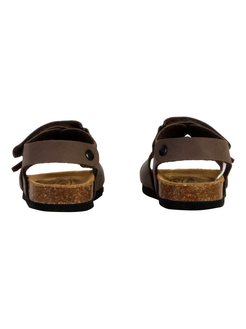 Mules Cuir Junior Plakton Parker Marron - Kiabi