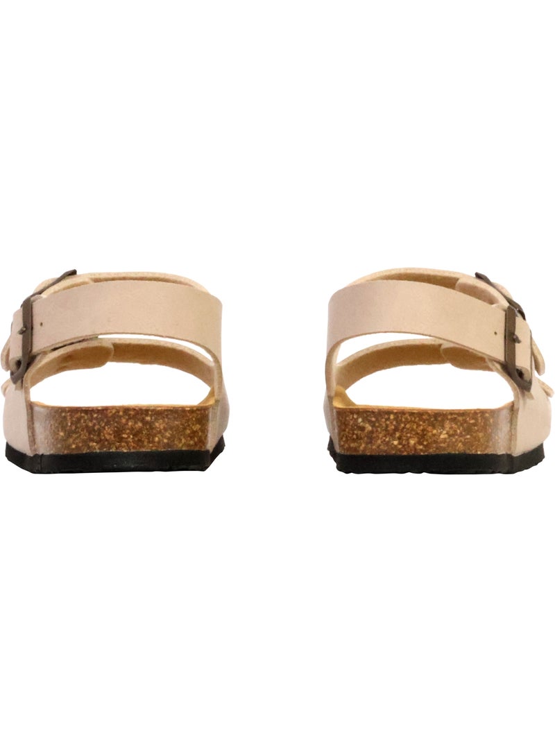 Mules Cuir Plakton Baku Beige - Kiabi