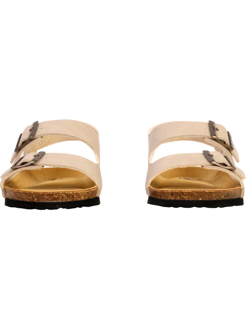 Mules Cuir Plakton Baku Beige - Kiabi