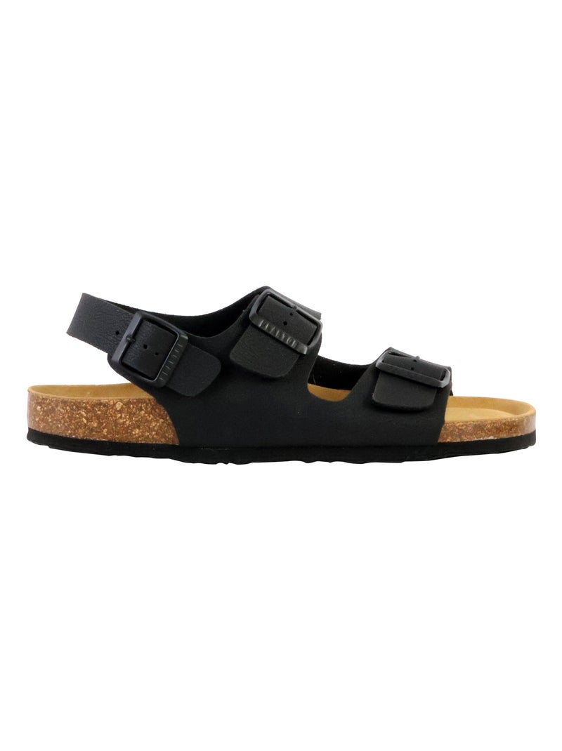 Mules Cuir Plakton Baku Noir - Kiabi
