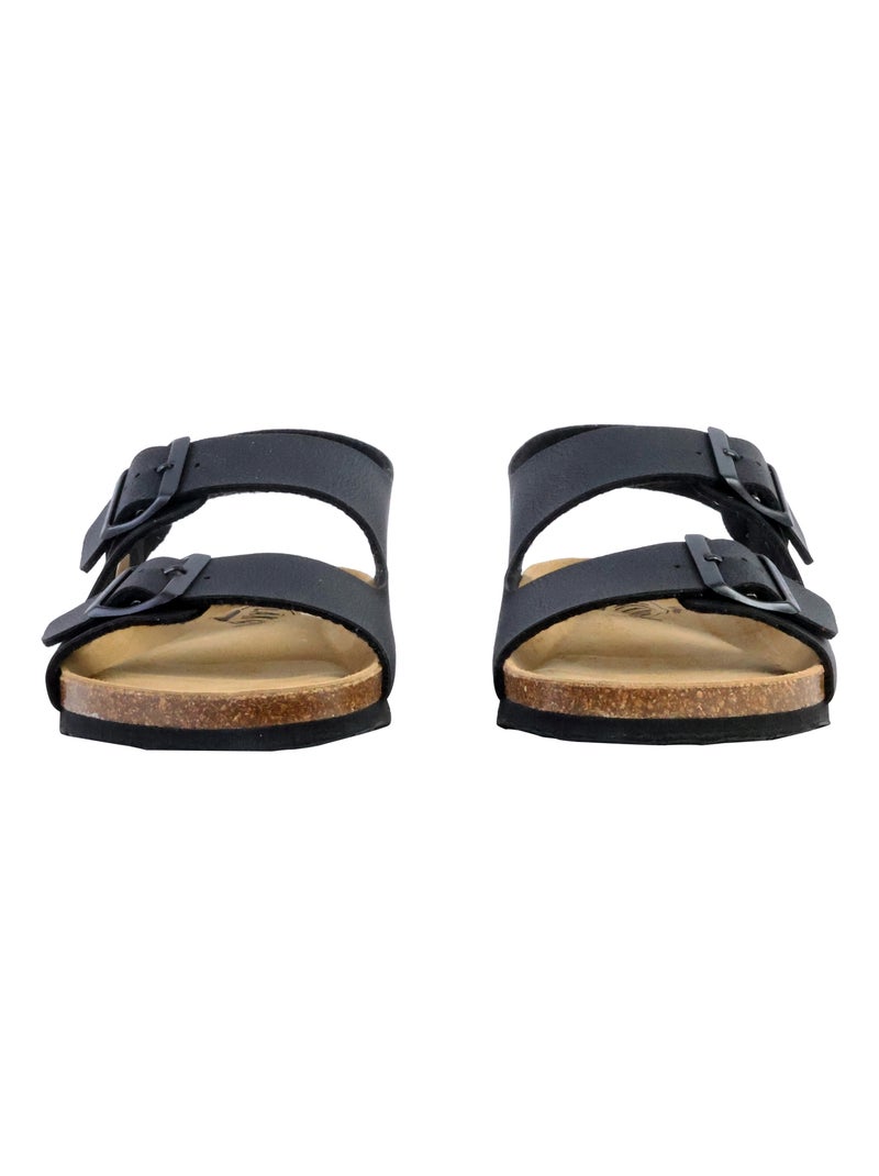Mules Cuir Plakton Baku Noir - Kiabi