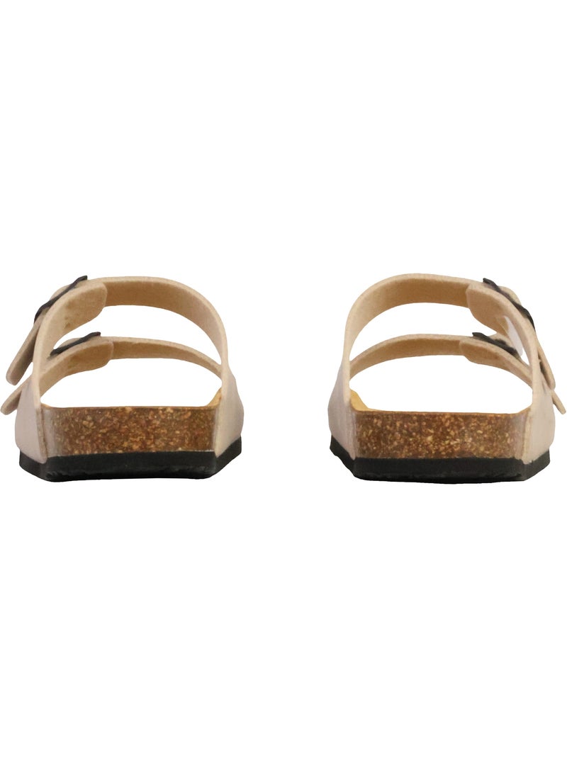 Mules Cuir Plakton Barna Beige - Kiabi