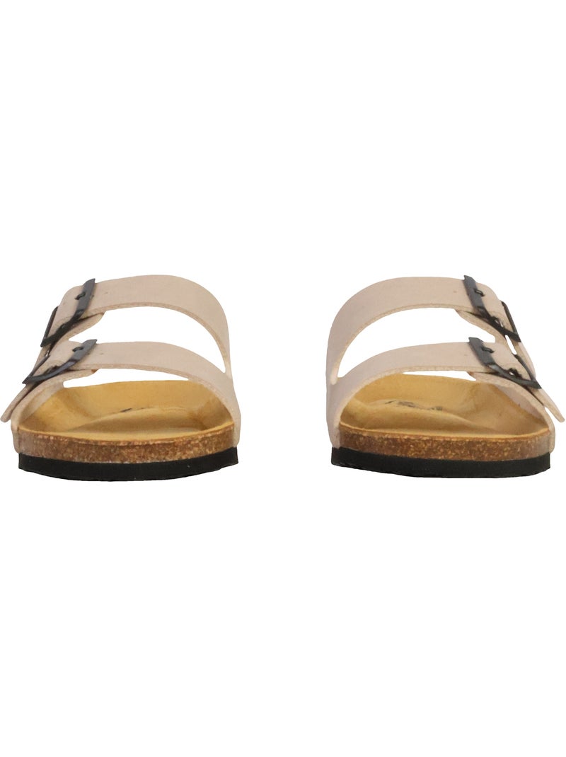 Mules Cuir Plakton Barna Beige - Kiabi