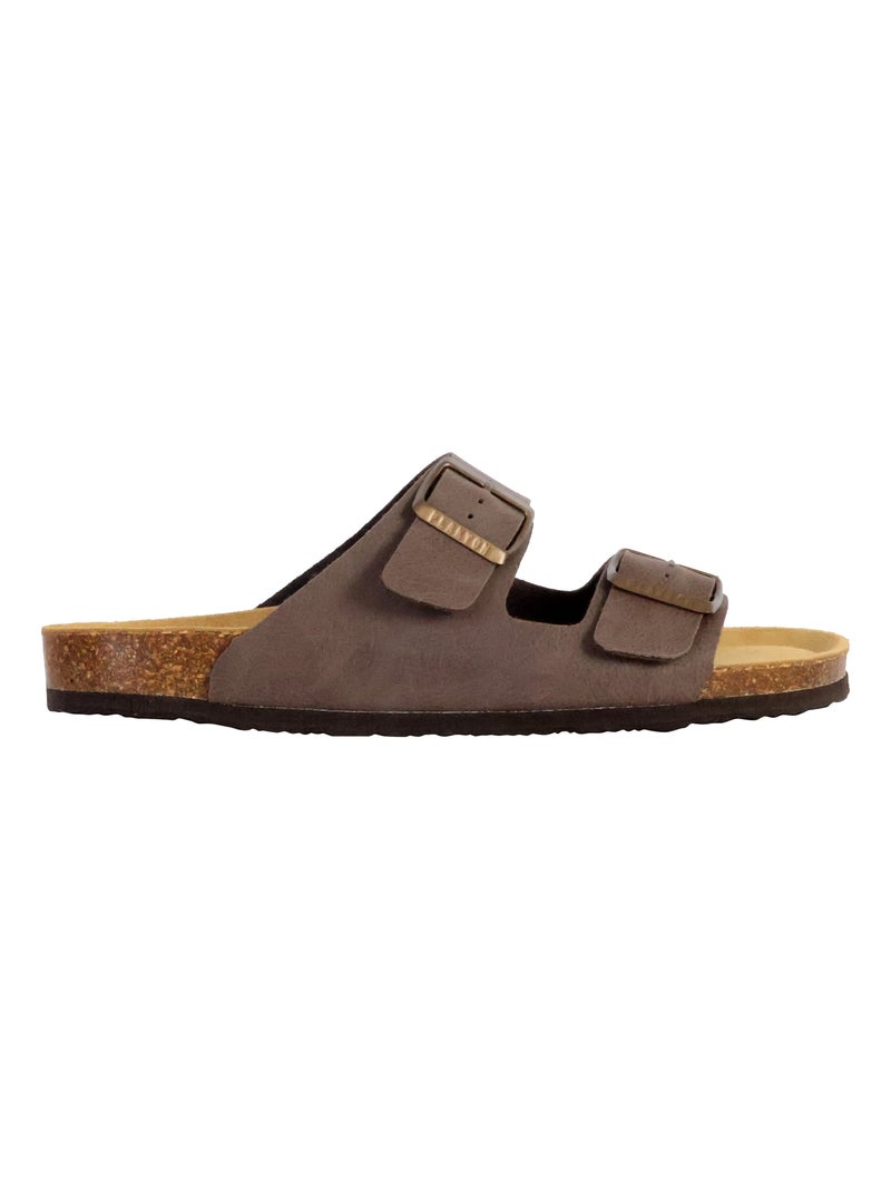 Mules Cuir Plakton Barna Marron - Kiabi