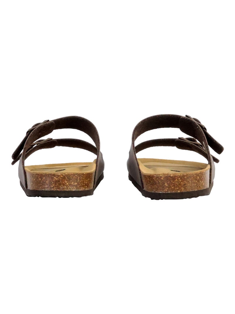 Mules Cuir Plakton Barna Marron - Kiabi