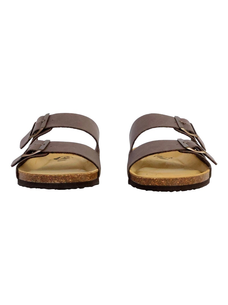 Mules Cuir Plakton Barna Marron - Kiabi