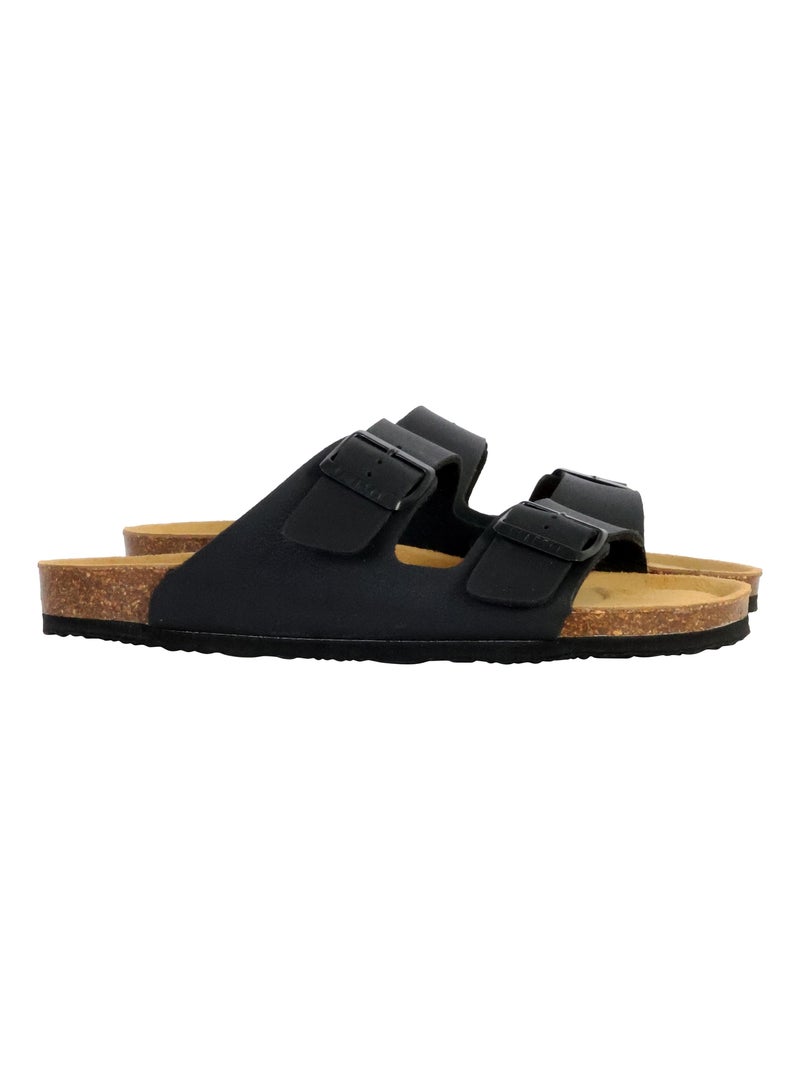 Mules Cuir Plakton Barna Noir - Kiabi