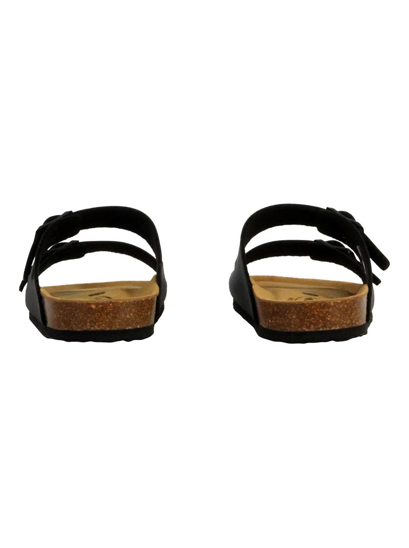 Mules Cuir Plakton Barna Noir - Kiabi